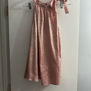 Charming Pink Leopard Print Kids Dress